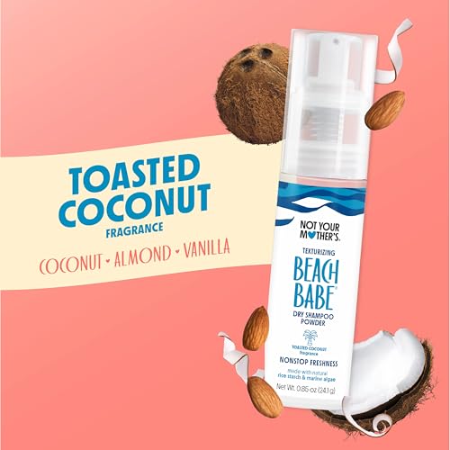 Not Your Mother's Beach Babe Texturizing Dry Shampoo Powder (2-Pack) - .85 oz Each - Instantly Absorbs Oil and Adds Soft, Touchable Texture for All Hair Types