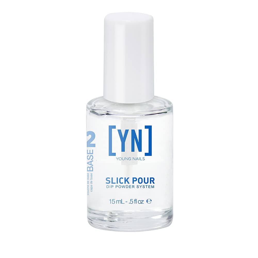 Young Nails Slickpour Base - Premium Nail Art Foundation for Flawless Finish | 2 oz