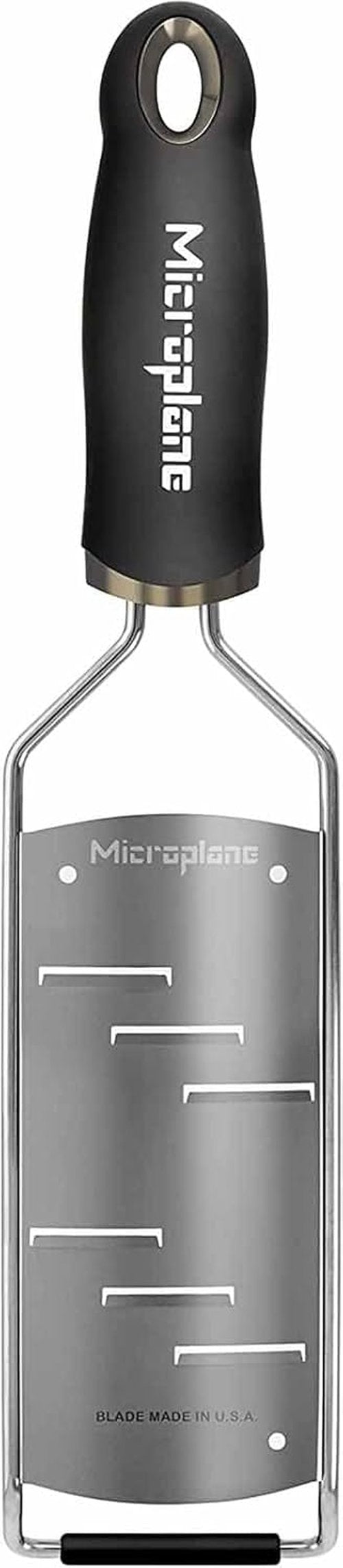 Microplane Gourmet Series Parmesan Cheese Shaver - Handheld Design in Black for Effortless Grating