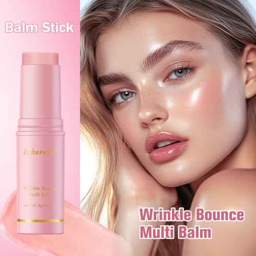 2Pcs Hydrating Multi Eye & Lip Balm Firming Under Eye Balm Stick Make Up Base, Reduce Wrinkle Vegan & Cruelty-Free