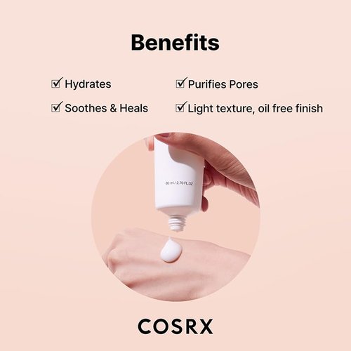 COSRX AC Collection Lightweight Soothing Moisturizer, 80ml / 2.70 fl.oz | Aloe Vera Leaves Extract 71.2% | Animal Testing Free, Paraben Free