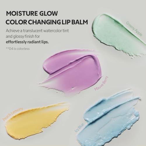 TIRTIR Water Mellow Lip Balm, 04 Greeny Apple, 0.11 Fl Oz – pH Color Changing Organic Korean Lip Care, Lightweight Deep Hydration Lip Moisturizer for Women Men, Paraben Free