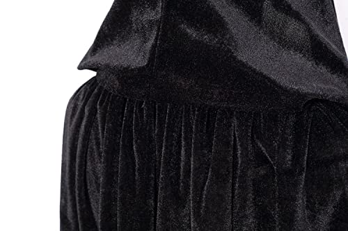 GOLDSTITCH Kids Hooded Velvet Cloak Cape for Halloween Christmas Cosplay Costumes