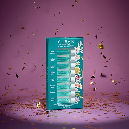 CLEAN H2EAU Fragrance Discovery Gift Set, Travel Mini Size, Water-Based Layerable Daily Perfume, Cruelty-Free, Ethyl Alcohol, Phthalate & Paraben Free