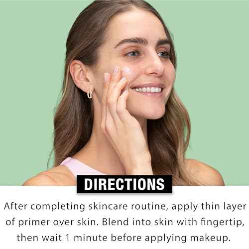 Neutrogena Mattifying Primer with Shine Control, Lightweight Pore Blurring Face Primer Blurs the Look of Pores & Helps Reduce Shine, Matte Primer with Niacinamide, 1 oz