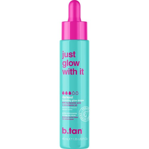 b.tan Dark Self Tanning Drops - Gradual Bronzing Serum with Hydrating Skincare | 1.3 Fl Oz