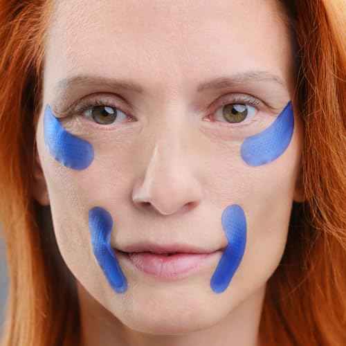 Qure Micro-Infusion Anti Wrinkle Patches for Smile Line, Frown lines, Under Eye Bags, Puffiness, Crow's Feet - Retinol, Caffeine, Peptides - Dissolvable for Overnight Use - 8 Pairs