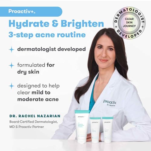 Proactiv+ 3 Step Advanced Skincare Acne Treatment ? Salicylic Acid Face Wash, Benzoyl Peroxide Pore Minimizing Treatment, and Salicylic Acid Hydrating Moisturizer - 30 Day Complete Acne Skin Care Kit