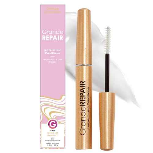 Grande Cosmetics GrandeREPAIR Leave-In Lash Conditioner Strengthens, Softens & Protects with Biotin Peptide & Nourishing Oils- Invisible Formula to Prevent Breakage, Support Healthier Lashes (0.10 oz)