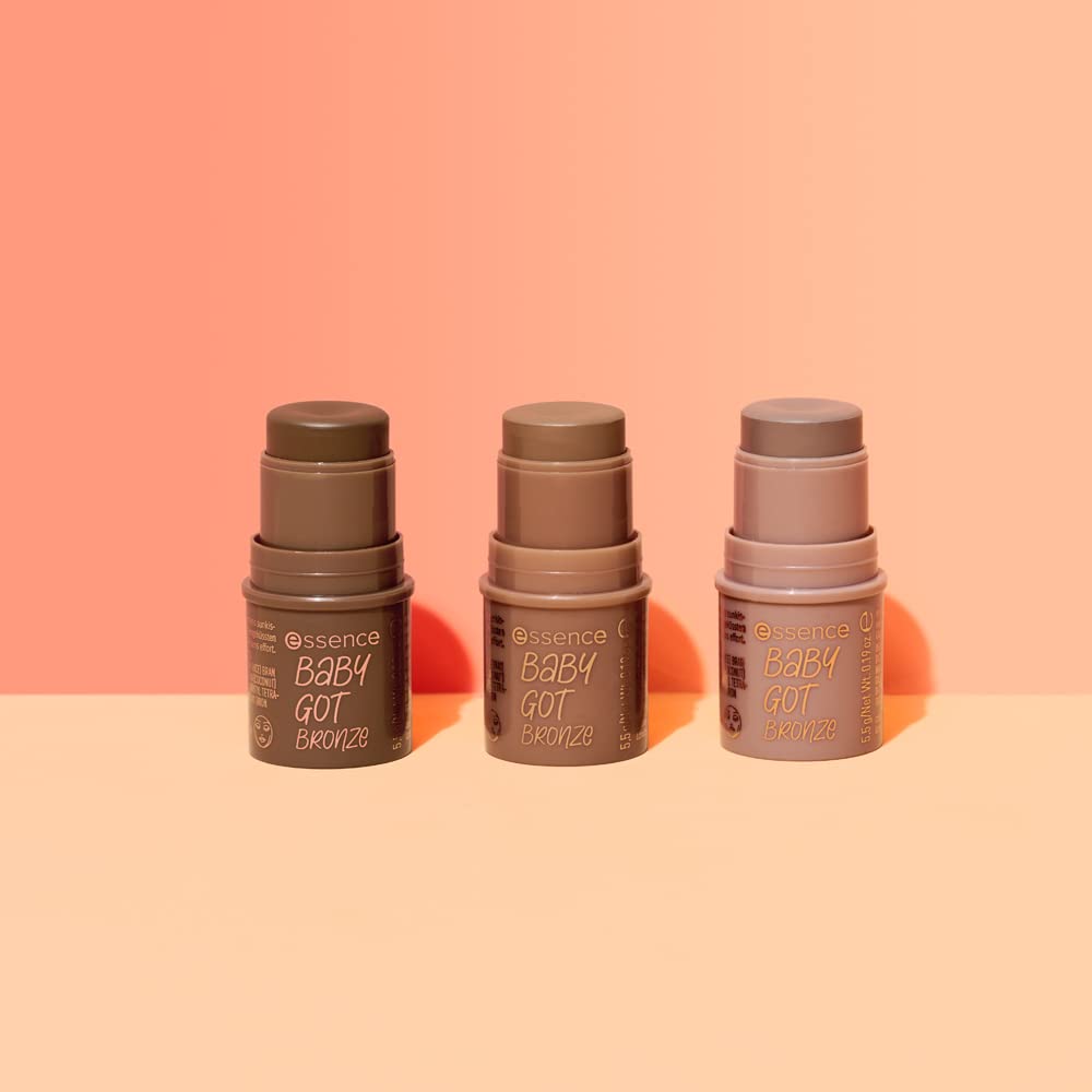 Essence | Baby Got Bronze Cream Bronzer Stick - Easy Application & Blend | Vegan, Cruelty-Free, 30g | Mocha Me Crazy