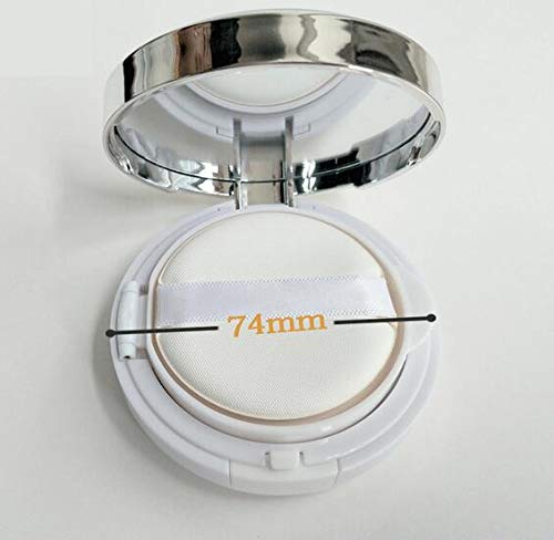 Skiennix Portable Air Cushion Puff Box - Luxurious BB Cream Container with Sponge & Mirror | 15ml (0.5oz)