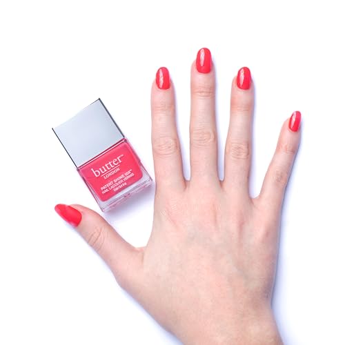 butter LONDON Patent Shine 10X Nail Lacquer, Gel-Like Finish, Chip-Resistant Formula, 10-Free Formula, Cruelty-Free, Polymer Technology, Flusher Blusher