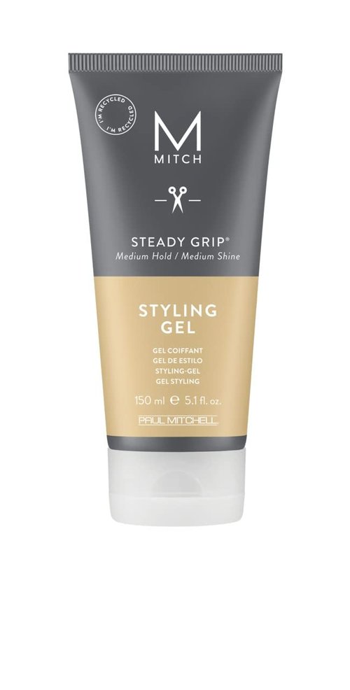 MITCH by Paul Mitchell Steady Grip Hair Gel - Medium Hold & Shine for All Hair Types, 5.1 fl. oz.