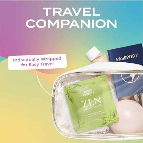 Body Restore Heated Eye Mask for Dry Eyes 5 Pack - Self Heating Warm Compress, Christmas Stocking Stuffers, White Elephant, Birthday Gifts for Women, Men, Stye Eye Treatment, Relaxation - Variety