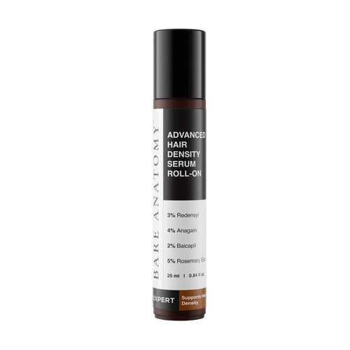 Bare Anatomy Advanced Hair Density Roll-On - 3% Redensyl, 4% Anagain & 5% Rosemary | Reduces Hair Fall & Supports Growth | 25ml