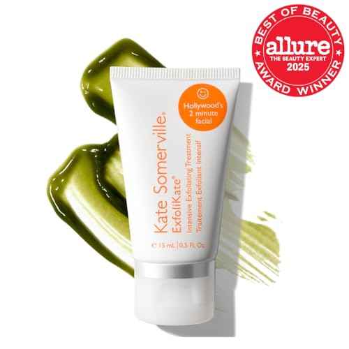 Kate Somerville ExfoliKate Intensive Exfoliating Treatment ? Salicylic Acid and Lactic Acid Super Facial Scrub and Mask, Improves Texture and Pores, 0.5 Fl Oz