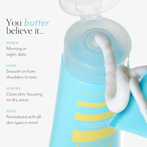 Bliss Body Butter - Lemon and Sage Body Butter - Maximum Moisture Cream - 32 Fl Oz - Body Lotion for Dry Skin - Long-Lasting Moisturizer for Women & Men - Vegan & Cruelty-Free