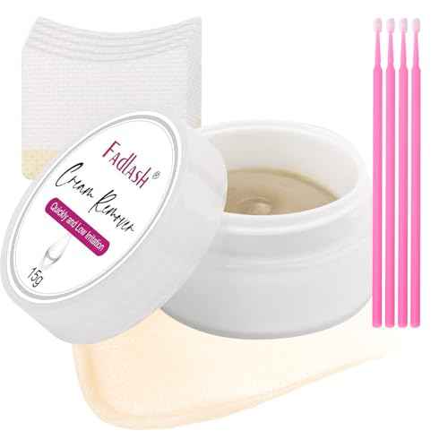 Eyelash Extension Remover 15g Cream Lash Extension Remover Professional Fast and Gentle Lash Remover for Lash Extensions Eyelash Glue for Salon by FADLASH (Tasteless)