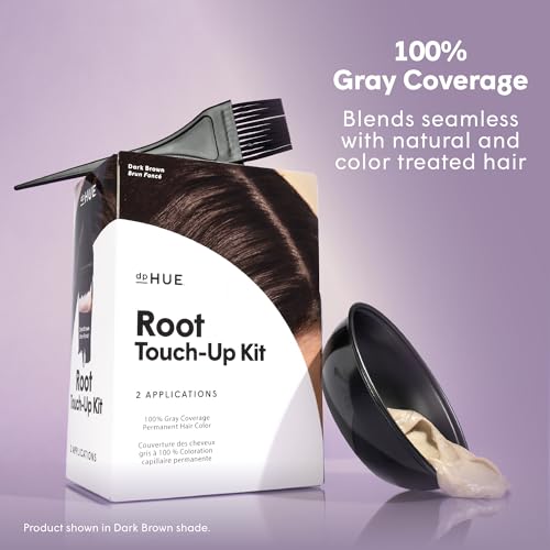 dpHUE Root Touch-Up Kit, Medium Blonde - Permanent Hair Color for Gray Coverage - Includes Two Applications - Paraben, SLS & SLES Sulfate Free - Leaping Bunny Certified