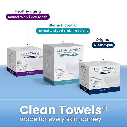 Clean Skin Club Clean² Pads 2.0 [NEW & Improved Edges] Guaranteed Not to Shed & Tear Face Pads, Unique Triple Layers, Textured & Ultra Soft Side, Organic Disposable Cotton, Pair with Makeup Remover