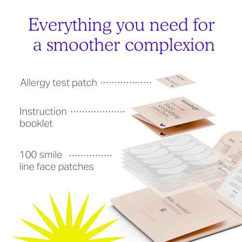 BLUMBODY Smile Line Patches ? Face Wrinkle Patches for Fine Lines Around Mouth, between Eyes ? Non-Silicone Anti-Wrinkle Facial Tape ? Comfortable Overnight Use (90-Day Supply)