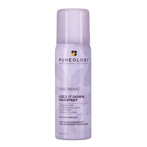 Pureology Style + Protect Lock It Down Hairspray - Maximum Hold for Color-Treated Hair, Vegan & Silicone-Free