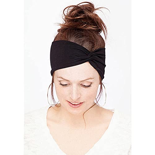 Tobeffect Non-Slip Headbands for Short Hair - Yoga, Workout, Running Sport Elastic Hair Twist Turbans and Wraps for Women and Girls