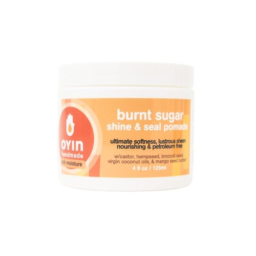 Oyin Handmade Burnt Sugar Pomade - All-Natural Humectant Hair Pomade for Shine & Hydration | 4 oz