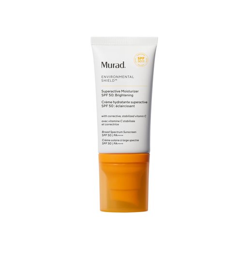 Murad Superactive Brightening Moisturizer SPF 50 - Hydrating Vitamin C Facial Sunscreen for Anti-Aging | 1.7 Fl Oz