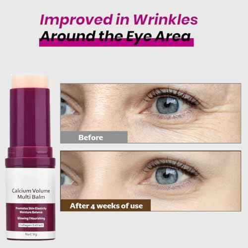Calcium Multi Balm Stick,Cemenrete Calcium Volume Multi Balm,Anti Wrinkle,Sagging,Moisturing Hydrating,Firming Skin,Suitable for Eyes, Neck, Face-2 PCS