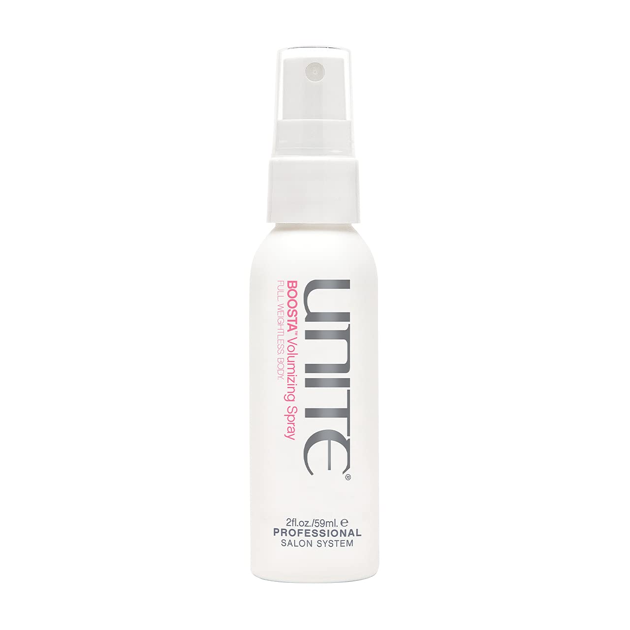 UNITE Hair BOOSTA Volumizing Spray - Travel-Size Heat-Activated Root Lifter for Weightless Volume & UV Protection - 2 Fl Oz