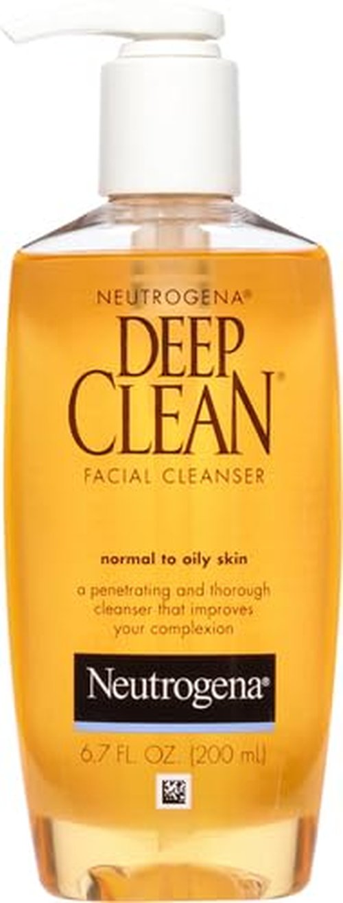 Neutrogena Deep Clean Facial Cleanser - Beta Hydroxy Acid for Normal to Oily Skin | 6.7 fl. oz, Alcohol-Free