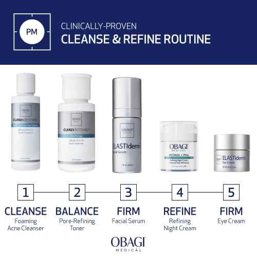 Obagi CLENZIderm M.D. Pore Therapy Exfoliating BHA Toner - Unclogs Pores with 2% Salicylic Acid Acne Treatment ? 5 oz