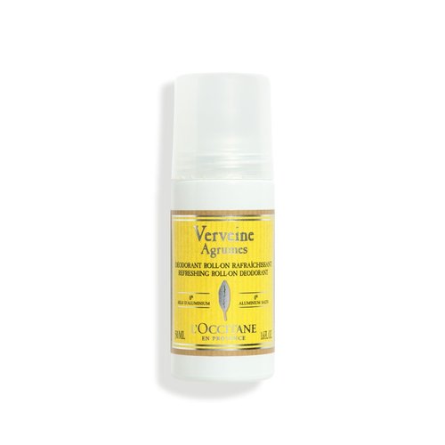L'OCCITANE Roll-On Aluminum Free Deodorant, Reduce Body Odor, Refreshing Verbena, Eaves De Baux, Without Alcohol and Aluminum Salts, Made in France