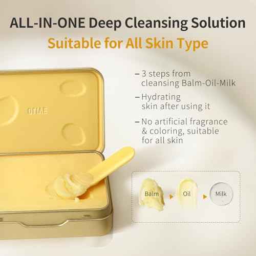 Makeup Remover Cleansing Balm - Waterproof Makeup Remover Balm with Sea Buckthorn Oil, Instantly Melts Waterproof Mascara & Long-Wear Makeup, No Residue