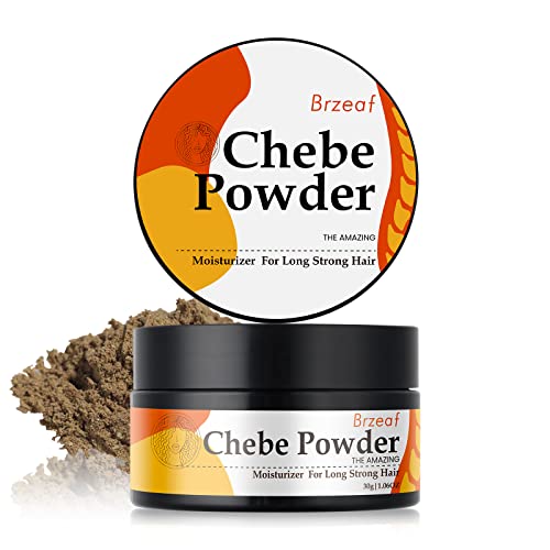 Brzeaf African Organic Chebe Powder Promotes Hair Growth - Super Moisturizing, Deter Hair Breakage & Deep Conditioning - 100% Natural ingredients