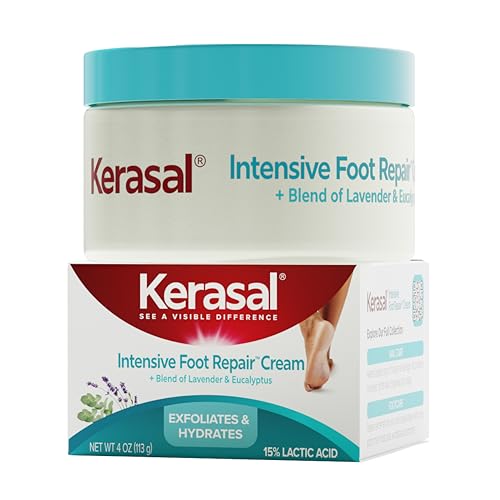 Kerasal Intensive Foot Repair, Skin Healing Ointment for Cracked Heels and Dry Feet, 1 Oz