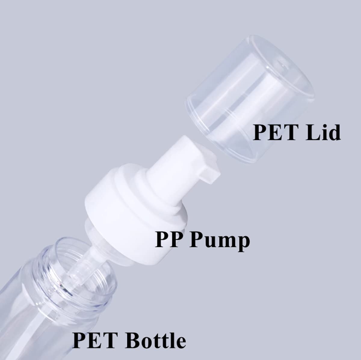 Foam Bottle Dispenser,2pcs 200ml/7OZ Foaming Pump Bottle Foam Soap Bottle Dispenser Transparent Empty Spray Bottles Foaming Hand Soap Dispenser Bottles Refillable Soap Dispenser