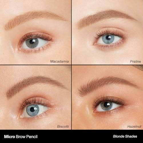 Morphe Micro Dual Eyebrow Pencil - Dual-Ended Brow Pencil Featuring a Retractable, Ultra-Precise, Pointed Tip - Richly Pigmented, Smooth-Gliding, Long-Lasting Wax Formula - Almond (0.003 oz)