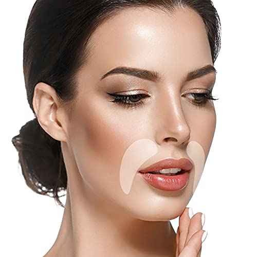 BLUMBODY Smile Line Patches ? Face Wrinkle Patches for Fine Lines Around Mouth, between Eyes ? Non-Silicone Anti-Wrinkle Facial Tape ? Comfortable Overnight Use (90-Day Supply)
