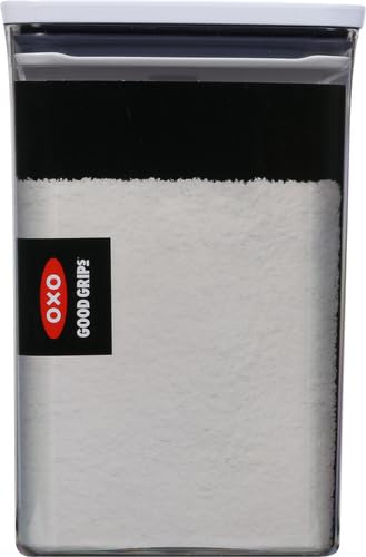OXO Good Grips POP Container - Airtight Food Storage - Small Square Tall 2.3 Qt Ideal for spaghetti, linguini and lasagna