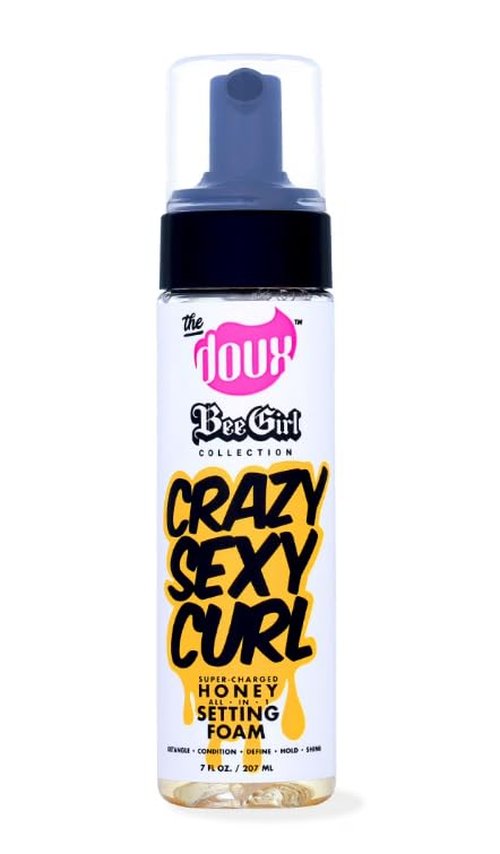 B'ee Girl Curl Defining Styling Mousse - Crazy-Sexy-Curl Honey Setting Foam, 7 oz, Unisex