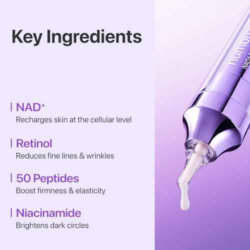 numbuzin No.9 Eye Cream | NAD+ Retinol Volumetox Eye Cream | Firming, Wrinkles, Fine Lines, Dark Circles, Depuff | Retinol, Peptides, Niacinamide | Restores Radiance for Undereyes | 0.33 fl. oz.