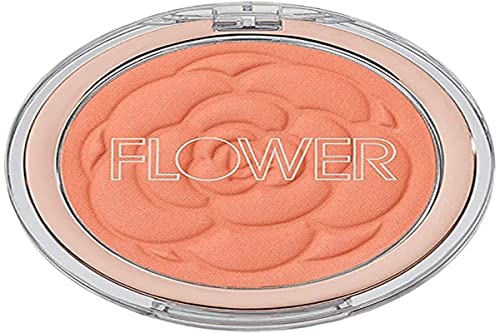 Flower Beauty Flower Pots Powder Blush - Smooth & Silky, Skin Tone Enhancing, Soft Satin Finish Makeup (Peach Primrose)