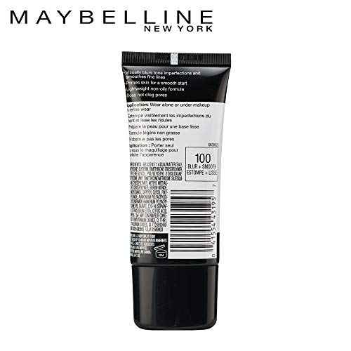 Maybelline Face Studio Master Prime Face Primer Makeup Base, Blur + Smooth, 1 Count