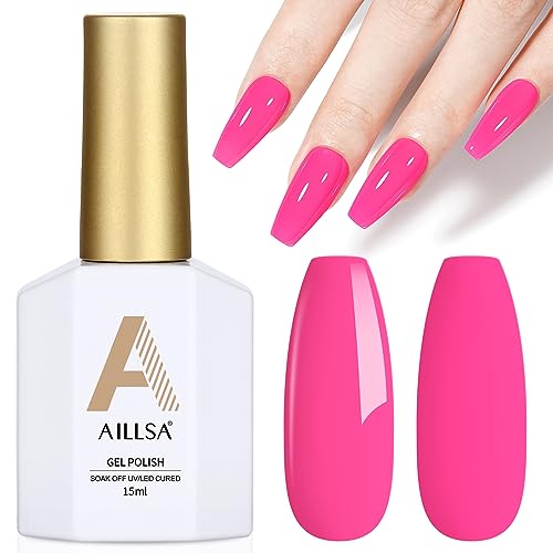 AILLSA Maroon Red Gel Nail Polish Burgundy Purple Jelly Gel Polish Grape Wine Polish Dark Color Opaque Nails Soak Off U V Gels Manicure Salon DIY Holiday Day Gift for Women 0.51 Fl Oz/GF04