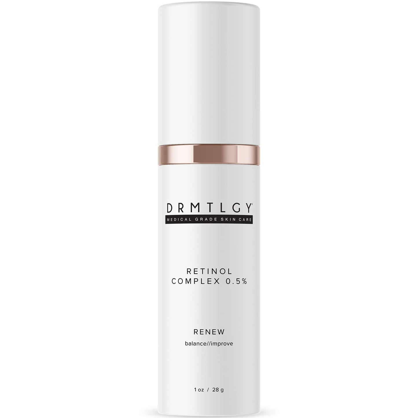 DRMTLGY 0.5% Retinol Serum for Face - Anti Wrinkle Serum with Vitamin C and Vitamin E - Retin A Anti Aging Serum - Made in the USA 0.5% Resurfacing Retinol Serum