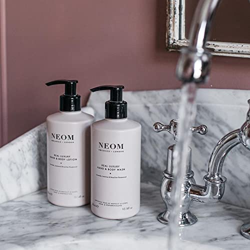 Neom – Luxury Hand & Body Wash | Lavender, Jasmine & Sandalwood | 300ml for Gentle Cleansing & Softening