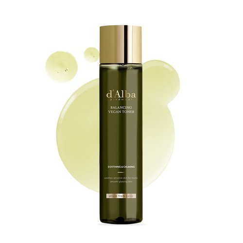 d'alba Piedmont Italian White Truffle Mild Skin Balancing Vegan Toner, Mild pH Formula, Suitable for Sensitive Skin, Lightweight Finish