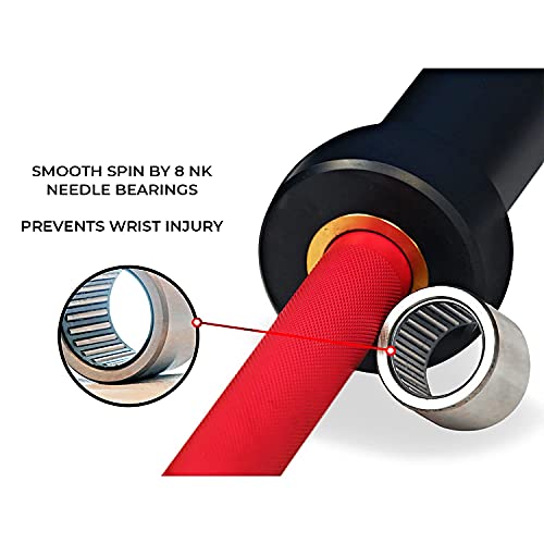Chong Olympic Barbell 47Inch-4FT-350lb /86Inch-7FT-1500lb EZ Curl Weight Bar, Capacity Chrome Barbells for Gym Home Strength Training,Weightlifting,Power Lifting